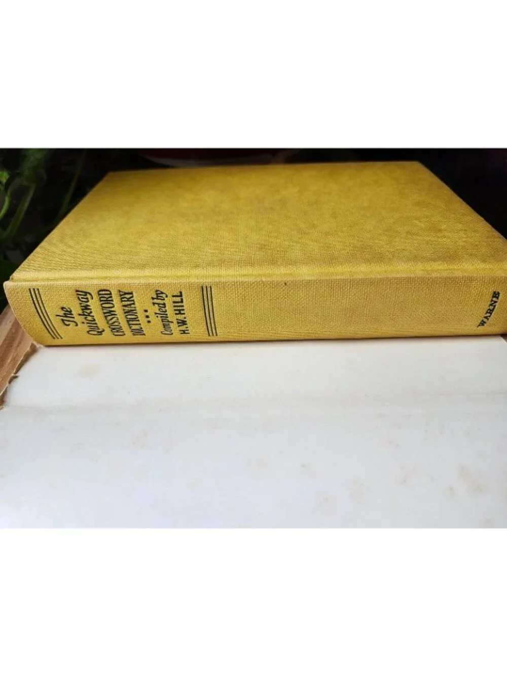 1974 Quickway Crossword Dictionary by H.W. Hill Vintage Hardcover w/ Dust Jacket